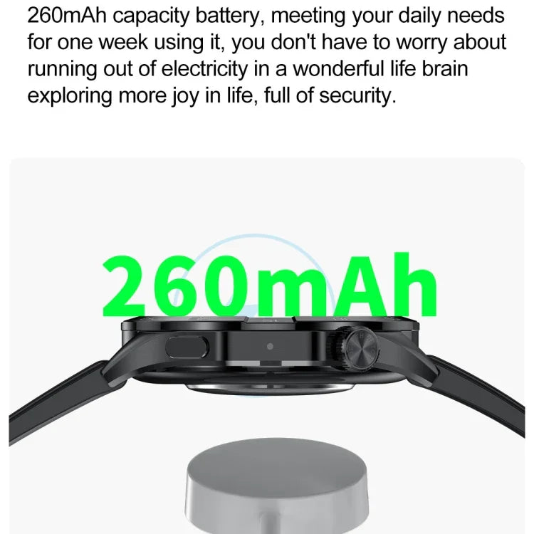 Đồng hồ thông minh LEMFO HK4 màn hình tròn AMOLED 1.43 inch, Hỗ trợ gọi Bluetooth