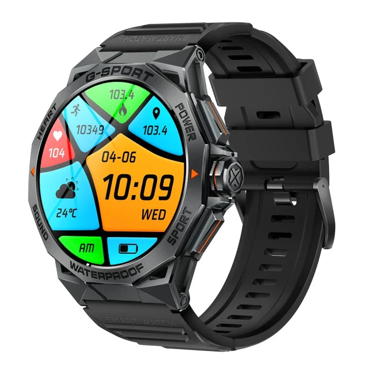 Đồng hồ thông minh K62 màn hình tròn AMOLED 1.43 inch, Hỗ trợ gọi Bluetooth