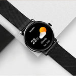 Đồng hồ thông minh LEMFO LF35 màn hình tròn AMOLED 1.43 inch, Dây thép, Hỗ trợ phát hiện oxy trong máu