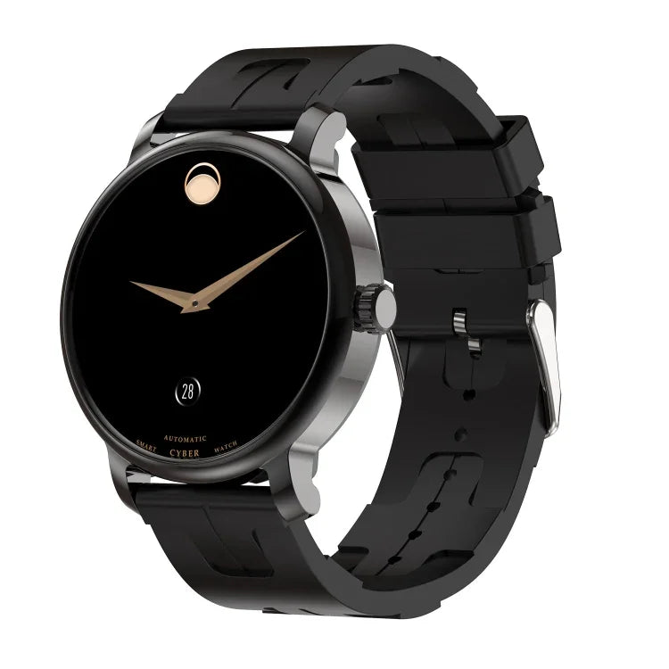 Đồng hồ thông minh LEMFO LF35 màn hình tròn AMOLED 1.43 inch, Dây silicone, Hỗ trợ phát hiện oxy trong máu