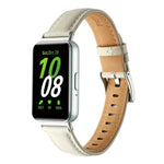 Dây đồng hồ da thật đuôi nhọn, dành cho Samsung Galaxy Fit 3