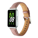 Dây đồng hồ da thật đuôi nhọn, dành cho Samsung Galaxy Fit 3