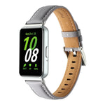 Dây đồng hồ da thật đuôi nhọn, dành cho Samsung Galaxy Fit 3