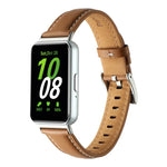 Dây đồng hồ da thật đuôi nhọn, dành cho Samsung Galaxy Fit 3