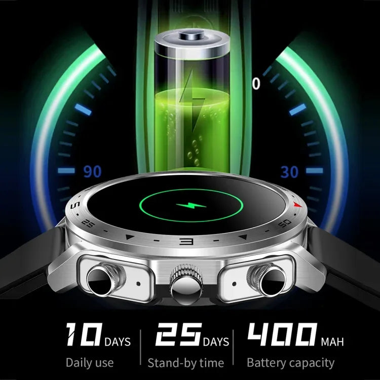 Đồng hồ thông minh LEMFO T95 màn hình IPS 1.52 inch, Tai nghe Bluetooth 2 trong 1, Hỗ trợ theo dõi sức khỏe