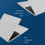 GXMO F152G Laptop 15.6 inch, Windows 11 Intel Alder Lake N95 Quad Core, Hỗ trợ mở khóa vân tay, 16GB+512GB