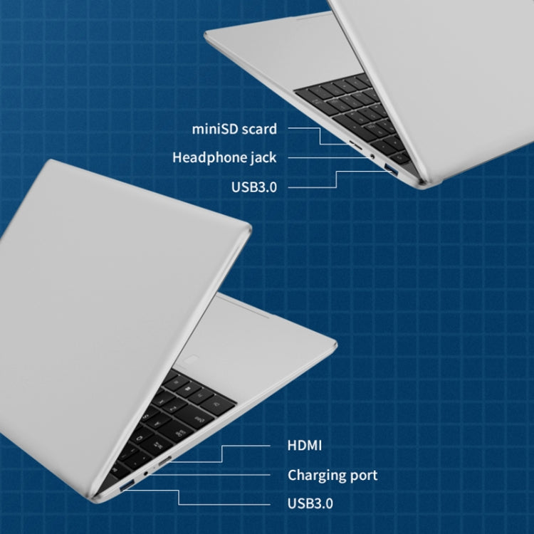 GXMO F152G Laptop 15.6 inch, Windows 11 Intel Alder Lake N95 Quad Core, Hỗ trợ mở khóa vân tay, 16GB+512GB