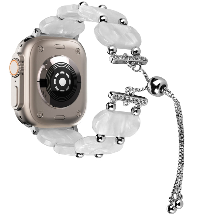 Dây đồng hồ chuỗi kéo dài bằng nhựa resin, Dành cho Apple Watch Series 9 41mm, Dành cho Apple Watch Ultra 49mm