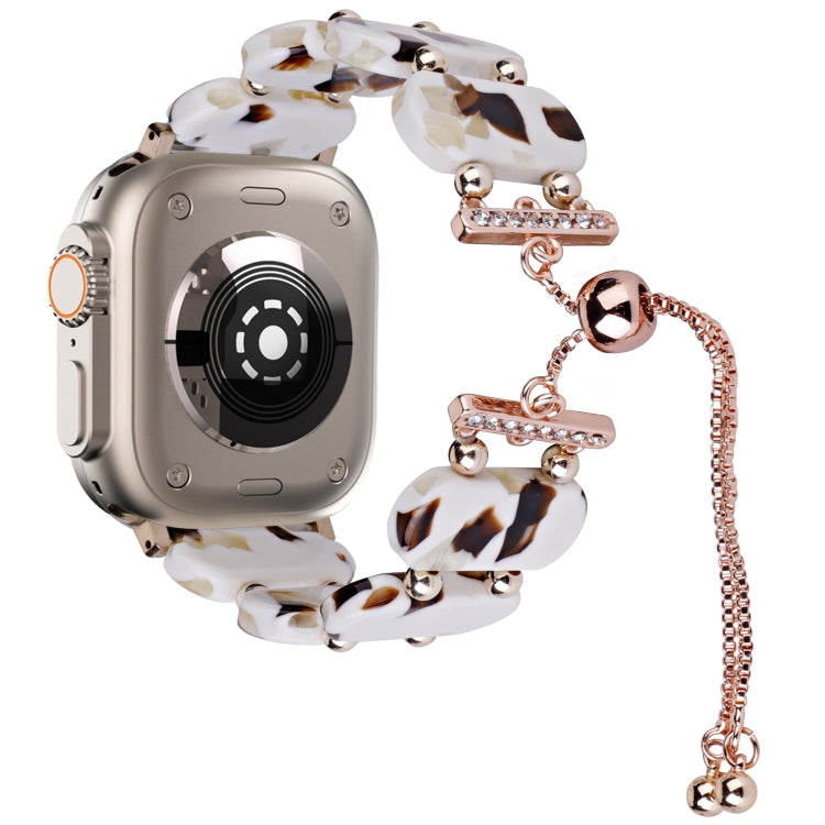 Dây đồng hồ chuỗi kéo dài bằng nhựa resin, Dành cho Apple Watch Series 9 41mm, Dành cho Apple Watch Ultra 49mm