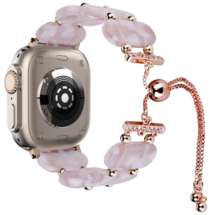 Dây đồng hồ chuỗi kéo dài bằng nhựa resin, Dành cho Apple Watch Series 9 41mm, Dành cho Apple Watch Ultra 49mm