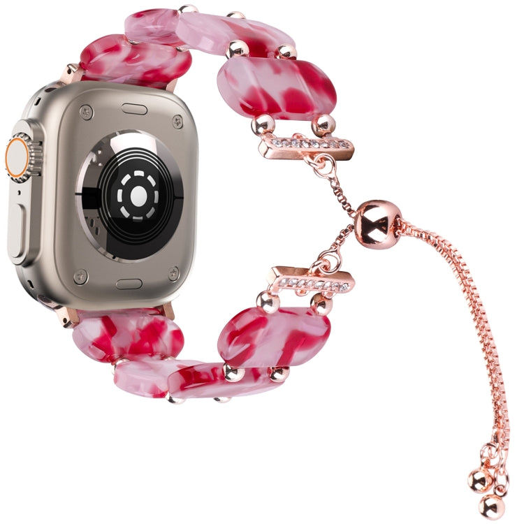 Dây đồng hồ chuỗi kéo dài bằng nhựa resin, Dành cho Apple Watch Series 9 41mm, Dành cho Apple Watch Ultra 49mm