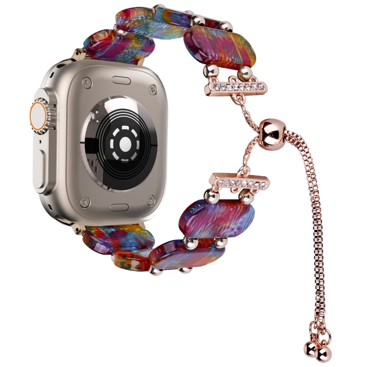 Dây đồng hồ chuỗi kéo dài bằng nhựa resin, Dành cho Apple Watch Series 9 41mm, Dành cho Apple Watch Ultra 49mm
