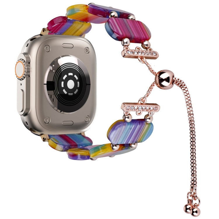 Dây đồng hồ chuỗi kéo dài bằng nhựa resin, Dành cho Apple Watch Series 9 41mm, Dành cho Apple Watch Ultra 49mm