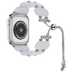 Dây đồng hồ dây xích co giãn bằng nhựa resin, dành cho Apple Watch Series 5 44mm, dành cho Apple Watch Series 5 40mm