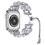 Dây đồng hồ dây xích co giãn bằng nhựa resin, dành cho Apple Watch Series 2 42mm, dành cho Apple Watch Series 2 38mm