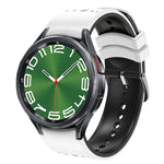 Dây đồng hồ silicone hai màu, dành cho Samsung Galaxy Watch 6