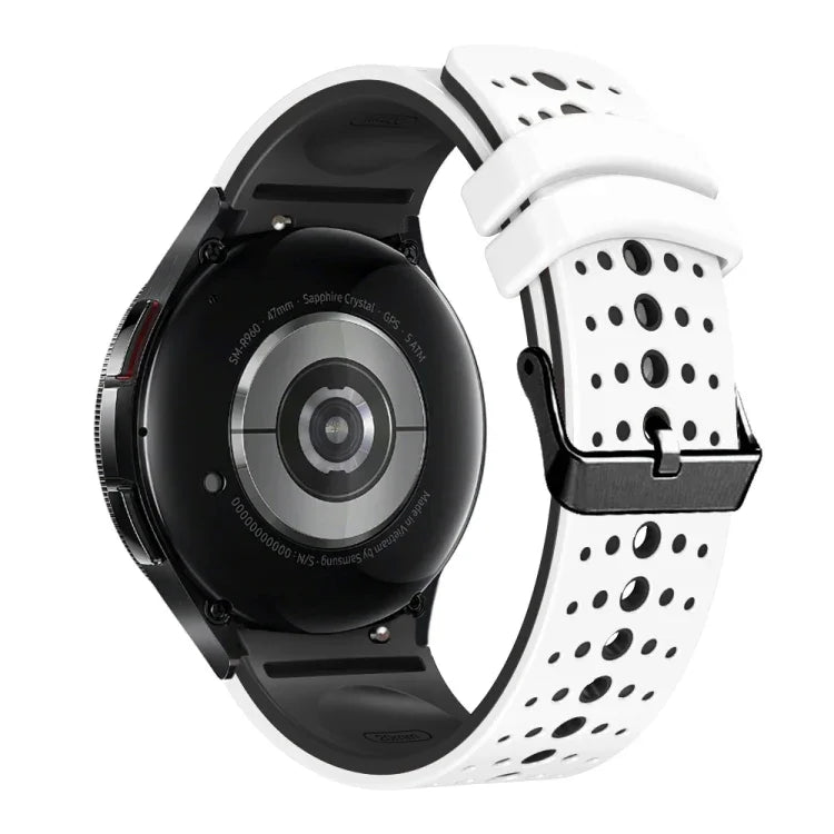 Dây đồng hồ silicone hai màu, dành cho Samsung Galaxy Watch 6