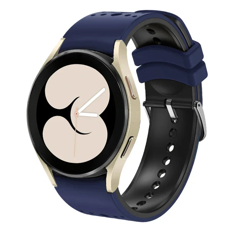 Dây đồng hồ silicone hai màu, dành cho Samsung Galaxy Watch 6