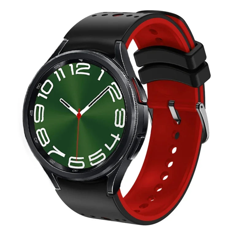 Dây đồng hồ silicone hai màu, dành cho Samsung Galaxy Watch 6