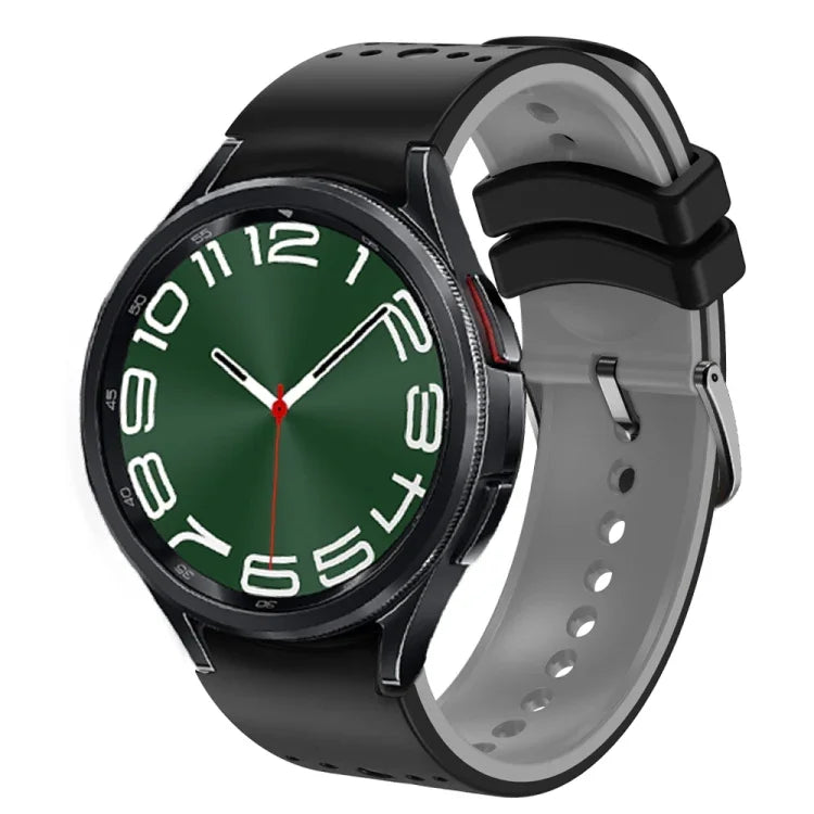 Dây đồng hồ silicone hai màu, dành cho Samsung Galaxy Watch 6