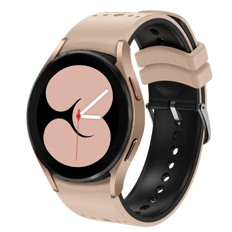Dây đồng hồ silicone hai màu, dành cho Samsung Galaxy Watch 6