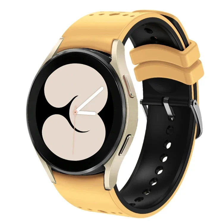 Dây đồng hồ silicone hai màu, dành cho Samsung Galaxy Watch 6
