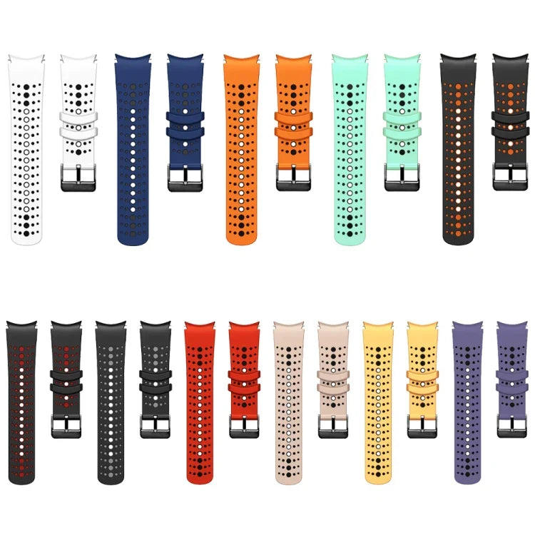 Dây đồng hồ silicone hai màu, dành cho Samsung Galaxy Watch 6