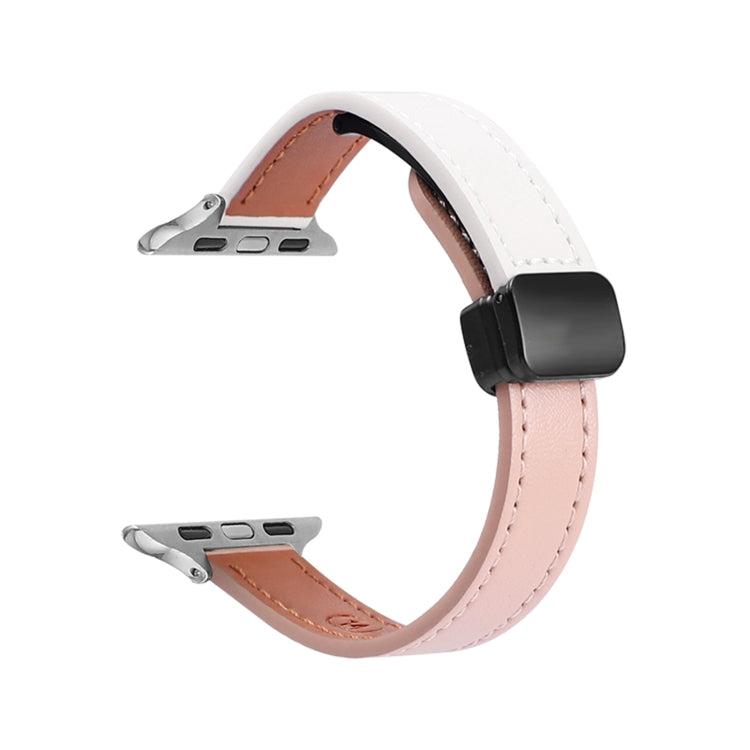 Dây đồng hồ da thật mảnh khóa nam châm, Dành cho Apple Watch 38mm