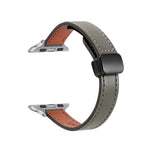 Dây đồng hồ da thật mảnh khóa nam châm, Dành cho Apple Watch 38mm
