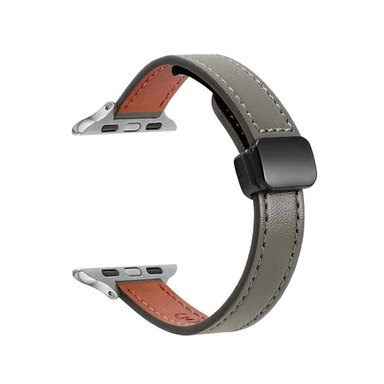 Dây đồng hồ da thật mảnh khóa nam châm, Dành cho Apple Watch 38mm