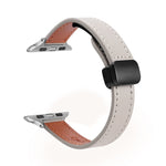 Dây đồng hồ da thật mảnh khóa nam châm, Dành cho Apple Watch 38mm