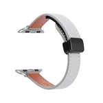 Dây đồng hồ da thật mảnh khóa nam châm, Dành cho Apple Watch 38mm