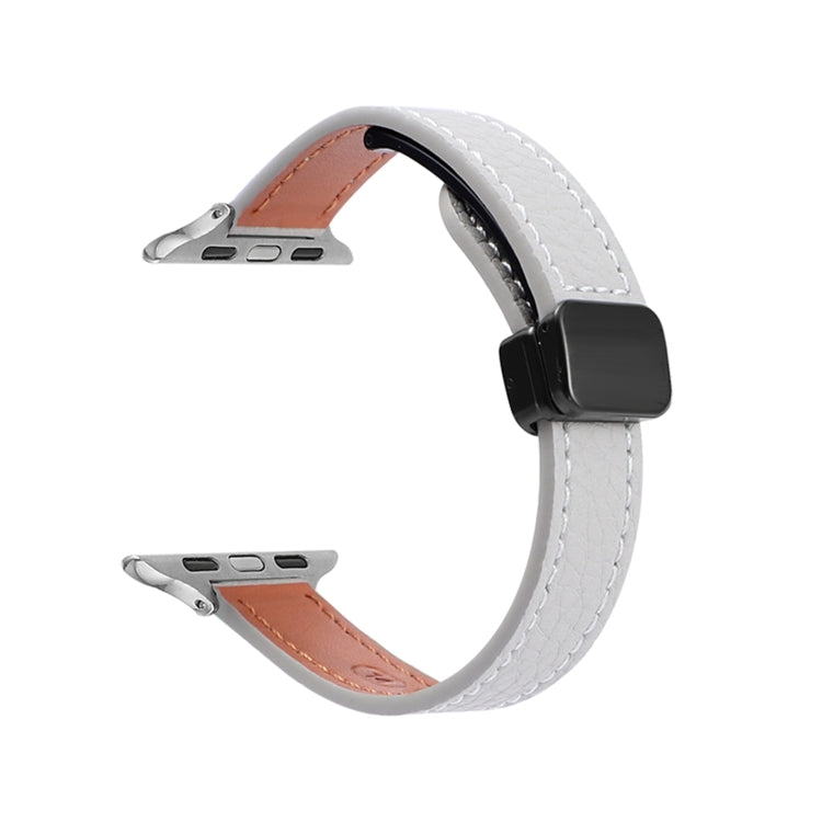 Dây đồng hồ da thật mảnh khóa nam châm, Dành cho Apple Watch 38mm