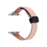 Dây đồng hồ da thật mảnh khóa nam châm, Dành cho Apple Watch 38mm