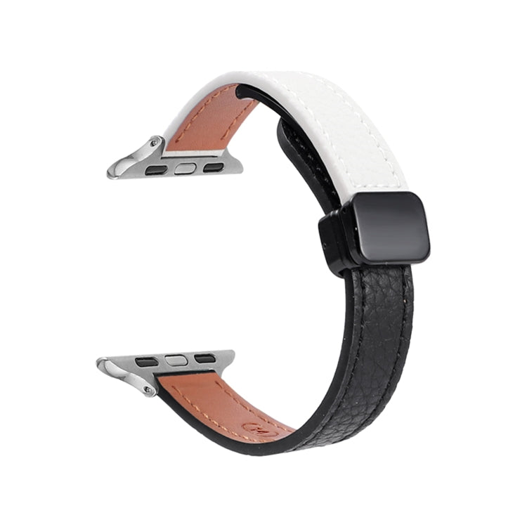 Dây đồng hồ da thật mảnh khóa nam châm, Dành cho Apple Watch 38mm
