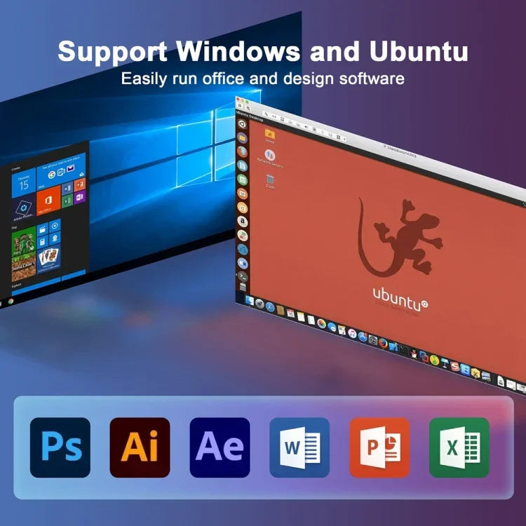 GXMO H90 Windows 11 Intel Core i7 11390H Processor Mini Computer, Without RAM & SSD