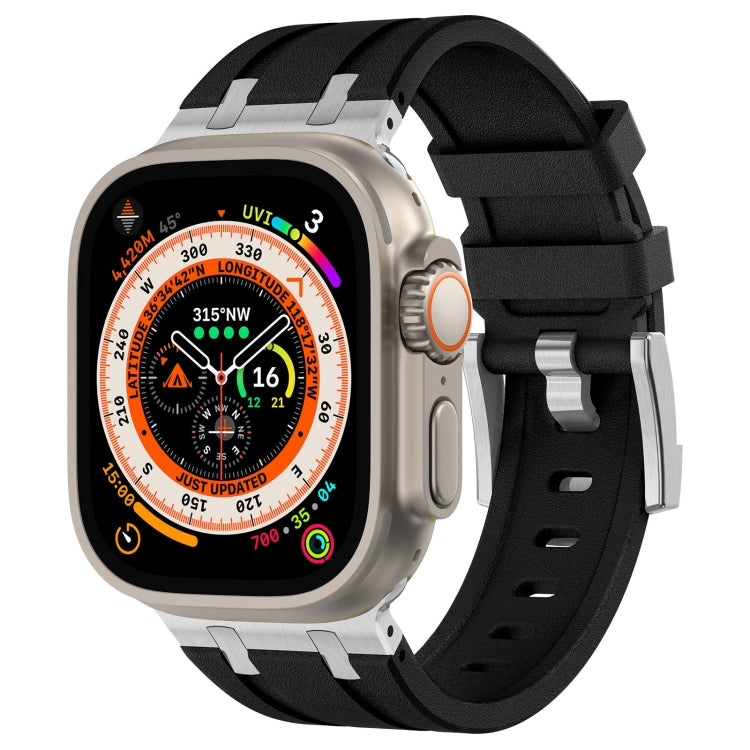 Dây đồng hồ silicone lỏng vân đá, dành cho Apple Watch SE 2023 44mm, dành cho Apple Watch Ultra 2 49mm, dành cho Apple Watch Series 9 45mm, dành cho Apple Watch Ultra 49mm