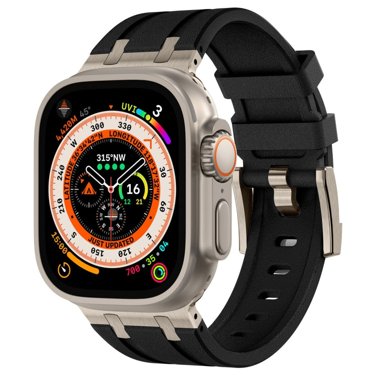 Dây đồng hồ silicone lỏng vân đá, dành cho Apple Watch SE 2023 44mm, dành cho Apple Watch Ultra 2 49mm, dành cho Apple Watch Series 9 45mm, dành cho Apple Watch Ultra 49mm