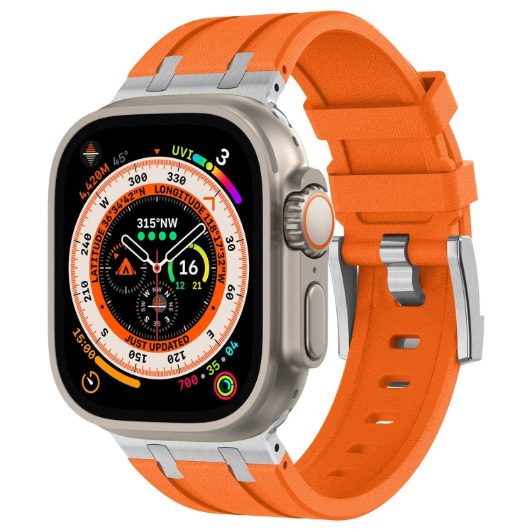 Dây đồng hồ silicone lỏng vân đá, dành cho Apple Watch SE 2023 44mm, dành cho Apple Watch Ultra 2 49mm, dành cho Apple Watch Series 9 45mm, dành cho Apple Watch Ultra 49mm