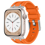 Dây đồng hồ silicone lỏng vân đá, dành cho Apple Watch Series 6 44mm, dành cho Apple Watch Series 5 44mm, dành cho Apple Watch Series 4 44mm, dành cho Apple Watch Series 3 42mm