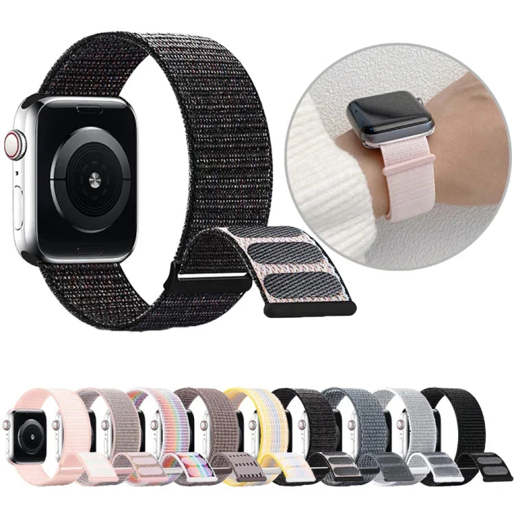 Dây đồng hồ nylon móc và vòng đôi, Dành cho Apple Watch 38mm