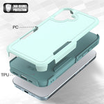 Ốp lưng điện thoại 2 trong 1 PC + TPU, dành cho iPhone 16, iPhone 15 Pro Max, iPhone 15 Pro, iPhone 15 Plus, iPhone 15, iPhone SE 2022 / 2020 / 8 / 7 / 6, iPhone X / XS, iPhone XR