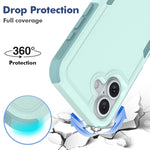 Ốp lưng điện thoại 2 trong 1 PC + TPU, dành cho iPhone 16, iPhone 15 Pro Max, iPhone 15 Pro, iPhone 15 Plus, iPhone 15, iPhone SE 2022 / 2020 / 8 / 7 / 6, iPhone X / XS, iPhone XR