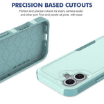 Ốp lưng điện thoại 2 trong 1 PC + TPU, dành cho iPhone 16, iPhone 15 Pro Max, iPhone 15 Pro, iPhone 15 Plus, iPhone 15, iPhone SE 2022 / 2020 / 8 / 7 / 6, iPhone X / XS, iPhone XR