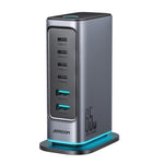 Sạc đa cổng JOYROOM JR-TCM02 6 trong 1 65W GaN 4 USB-C & 2 USB-A, phích cắm EU, phích cắm UK