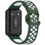 Two Color Breathable Silicone Watch Band, For Samsung Galaxy Fit 3