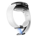 Dây đồng hồ silicone da khóa đen từ tính, dành cho Samsung Galaxy Watch 6