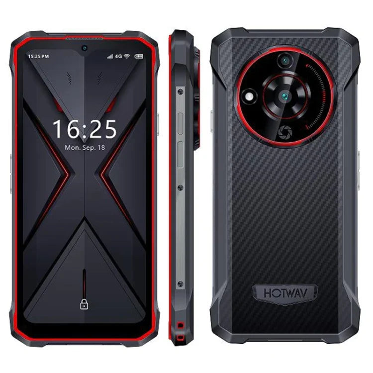 HOTWAV T7 Điện thoại bền bỉ, Pin 6280mAh, Màn hình 6.52 inch Android 13 MT8788 Octa Core, Mạng: 4G, OTG, 4GB+128GB