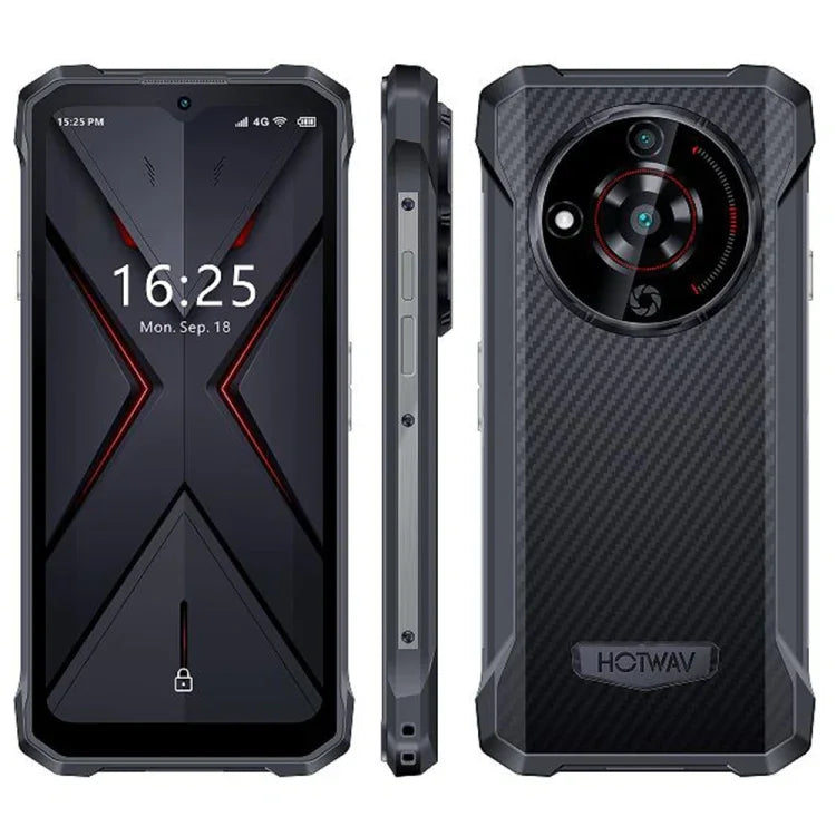 HOTWAV T7 Điện thoại bền bỉ, Pin 6280mAh, Màn hình 6.52 inch Android 13 MT8788 Octa Core, Mạng: 4G, OTG, 4GB+128GB