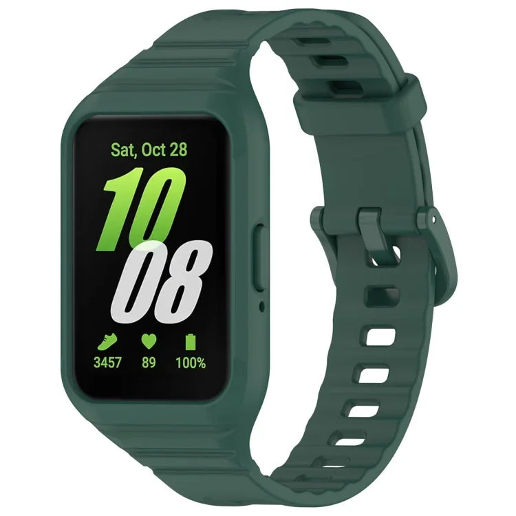 Dây đeo đồng hồ TPU một màu tích hợp, dành cho Samsung Galaxy Fit 3